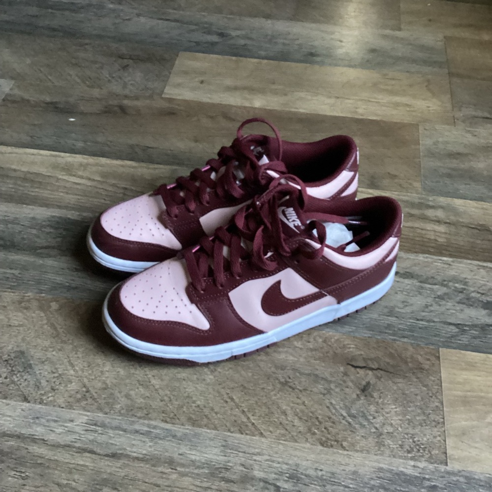 Nike Burgundy and Light Pink Sneakers